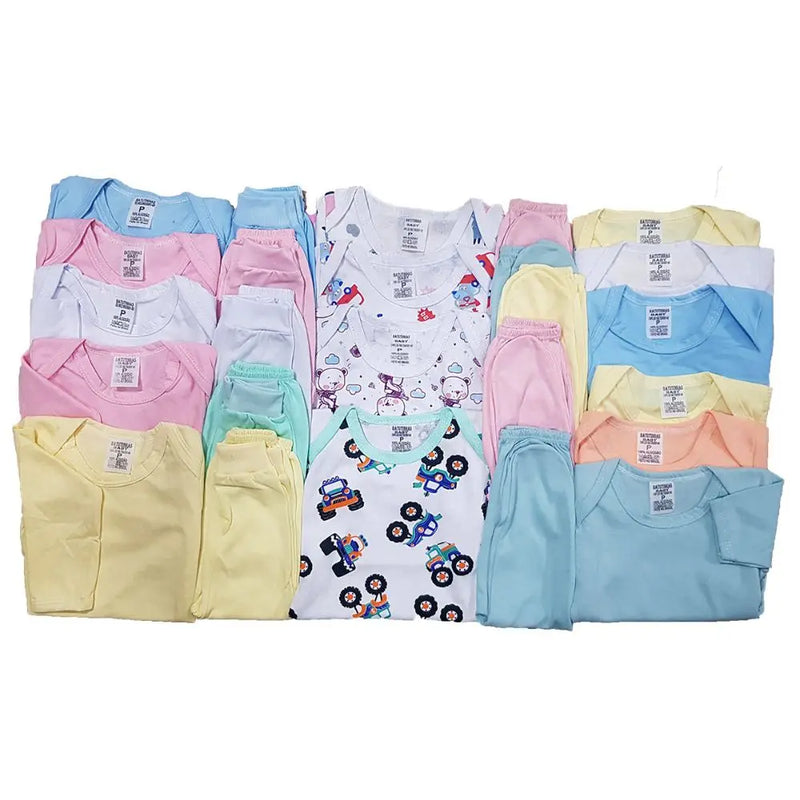 Body Bebê+mijão Liso E Estampado Kit Com 13 Roupas
