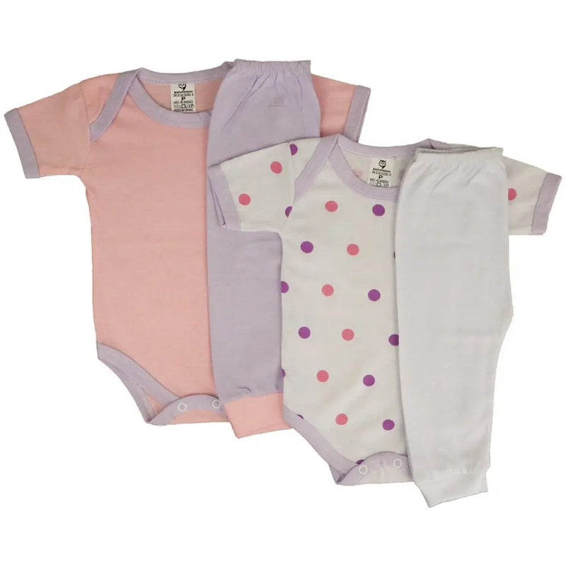 Body Bebê+mijão Liso E Estampado Kit Com 13 Roupas
