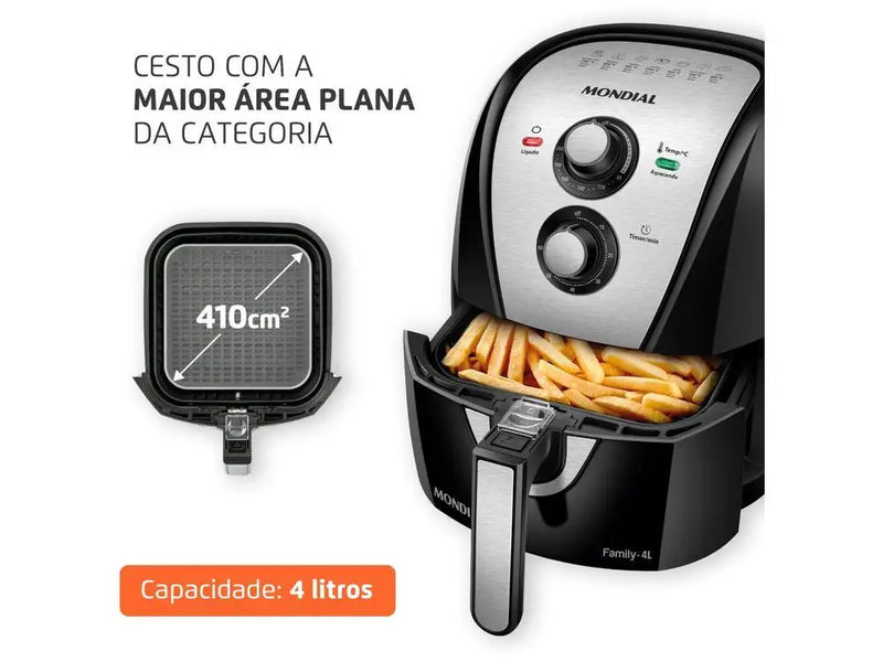 Electric Fryer without Oil/Air Fryer Mondial - 220V