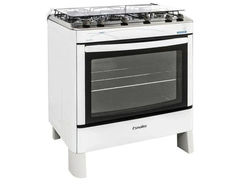 Fogão 5 Bocas Esmaltec Ágata Branco-Bivolt