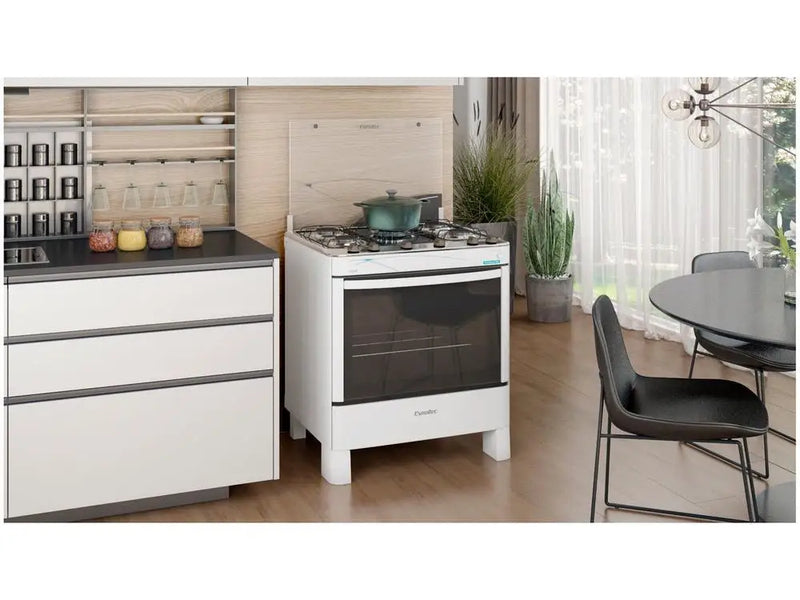 Fogão 5 Bocas Esmaltec Ágata Branco-Bivolt