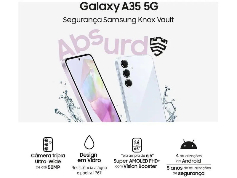 Samsung Galaxy A35 256GB Rosa 5G 8GB RAM 6,6 "Camera. Triple + Selfie 13