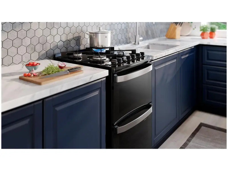 Fogão 4 Bocas com Mesa de Vidro Electrolux Preto